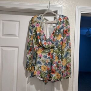 Glamorous Multicolor Floral Blouse